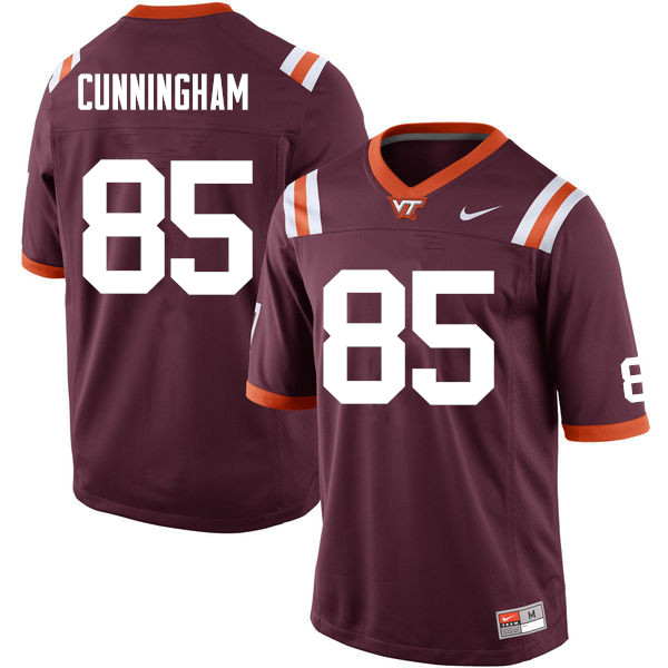 Men #85 Chris Cunningham Virginia Tech Hokies College Football Jerseys Sale-Maroon